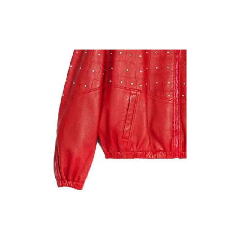 CELINE SS23 Leather Jackets Coats Men's Red-4