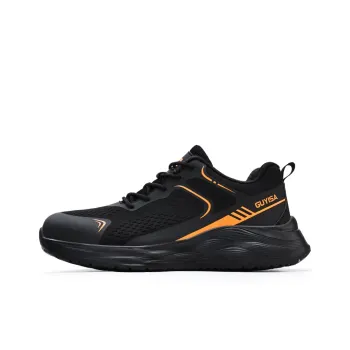 Blue Gull Shield Impact Resistant Lightweight Low Top Outdoor Shoes Unisex Black