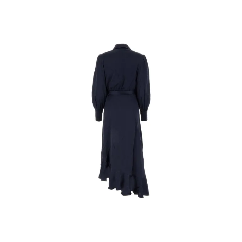 Zimmermann Wrap Silk Midi Dress-1