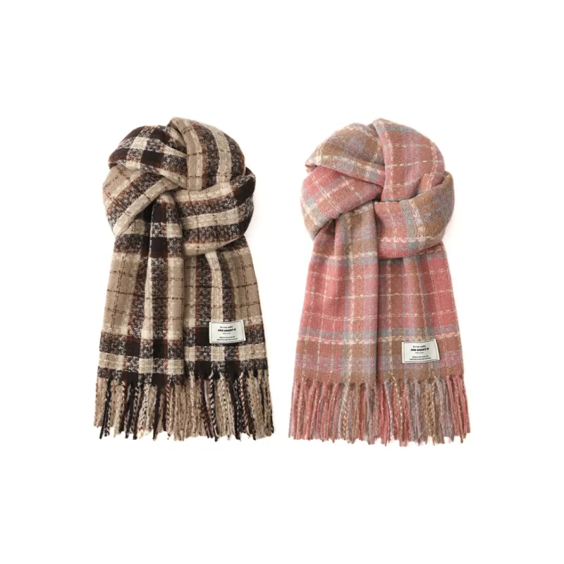FREE RABBITⅡ Faux Cashmere Thickened Warm Versatile Scarf Shawl Unisex-15