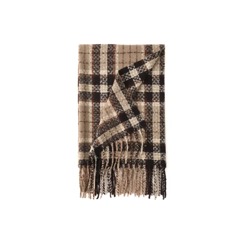 FREE RABBITⅡ Faux Cashmere Thickened Warm Versatile Scarf Shawl Unisex-3