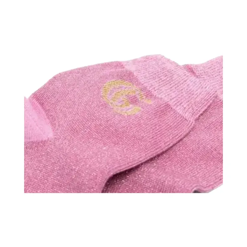 GUCCI Gg Lurex Socks Pink-1