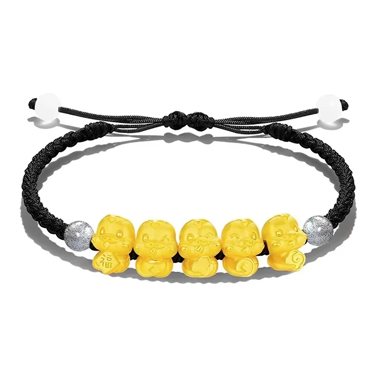 QIANCHANG Gold Bracelet Unisex-4