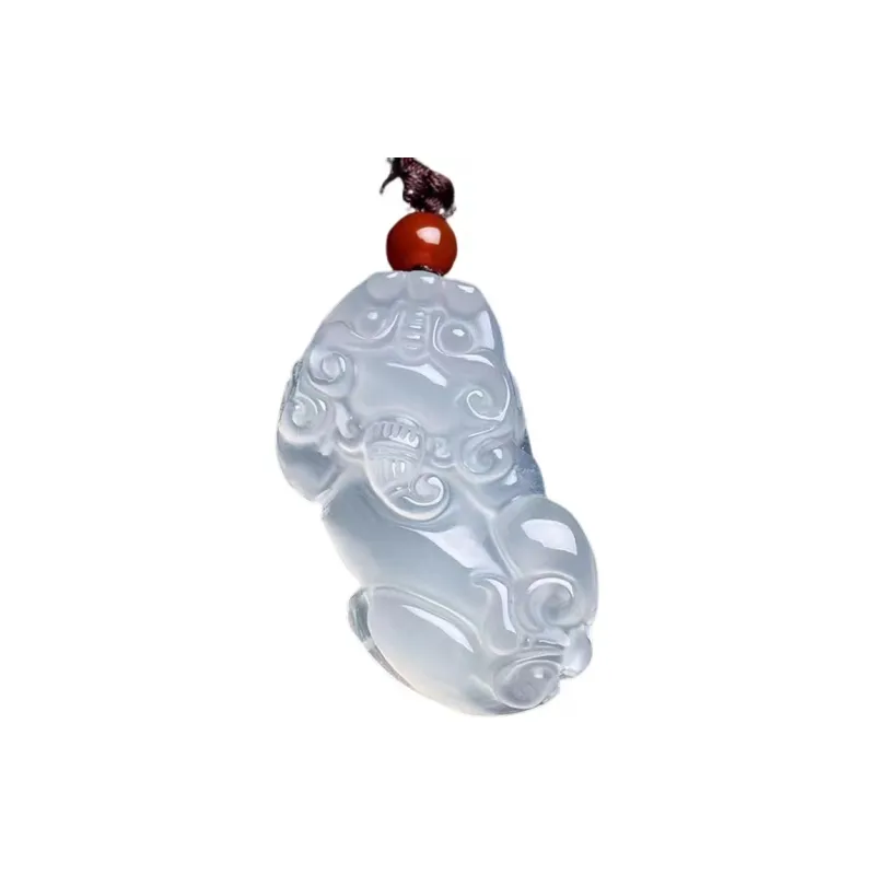 JUNWEN Chalcedony Necklaces Unisex-1