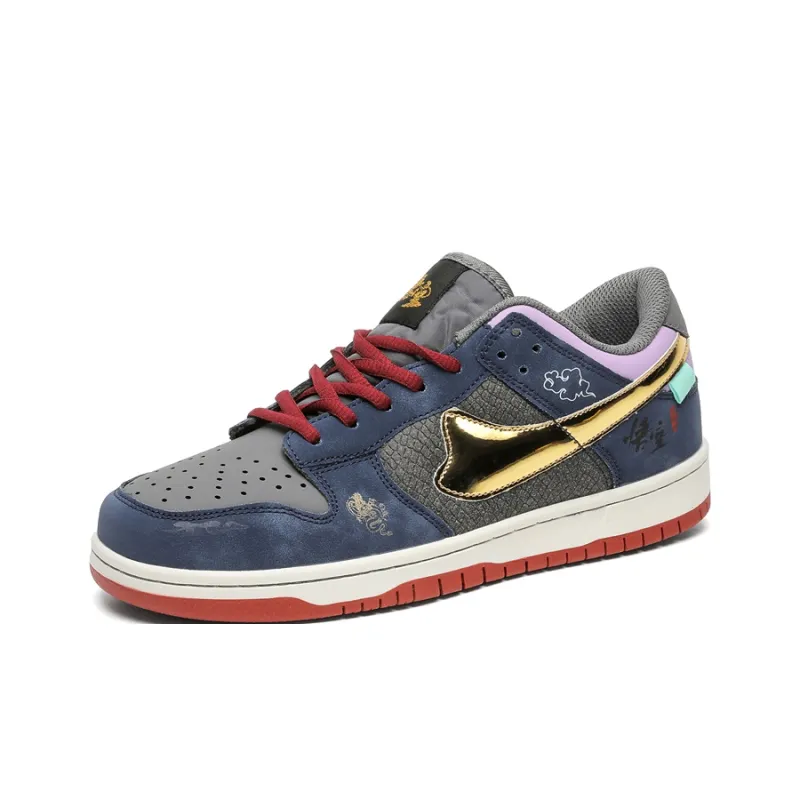 ORD Wear-Resistant Low-Top Skateboard Shoes Unisex Enlightenment Sky Blue-1