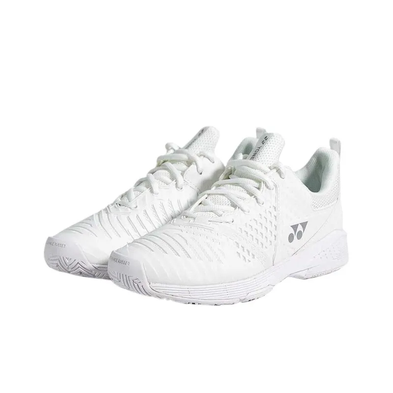 YONEX Abrasion Resistant Low Top Tennis Shoes Women's White-3