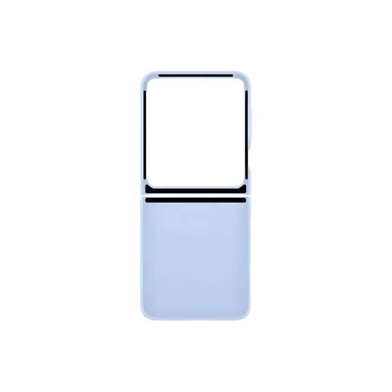 SAMSUNG Silicone Material Original Phone Cases Compatible With Galaxy Z Flip 6 Minimalist-0