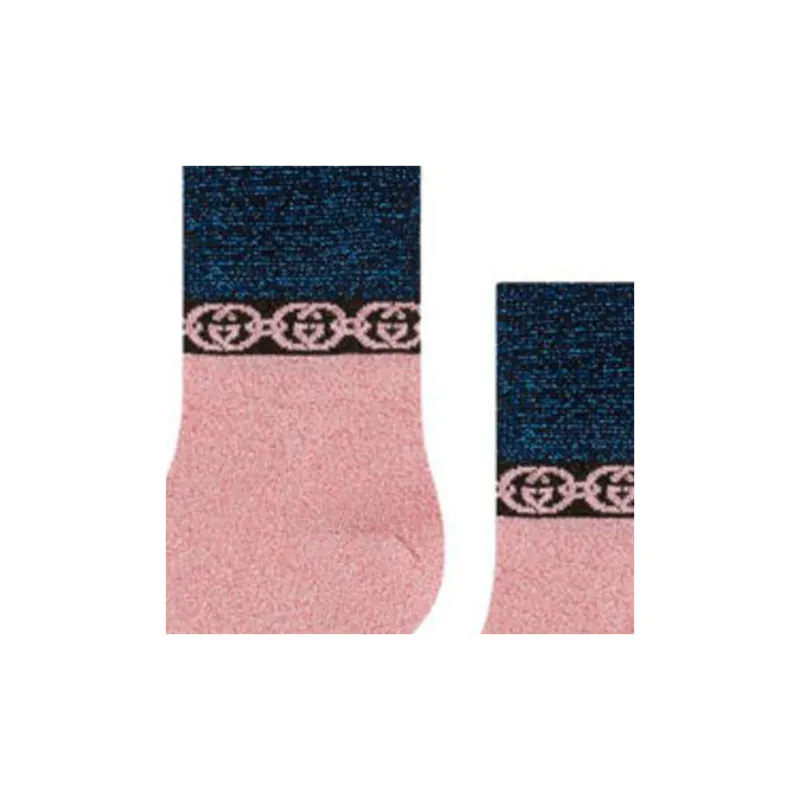 GUCCI Mid-Calf Socks Women's 1 Pack Pink-4