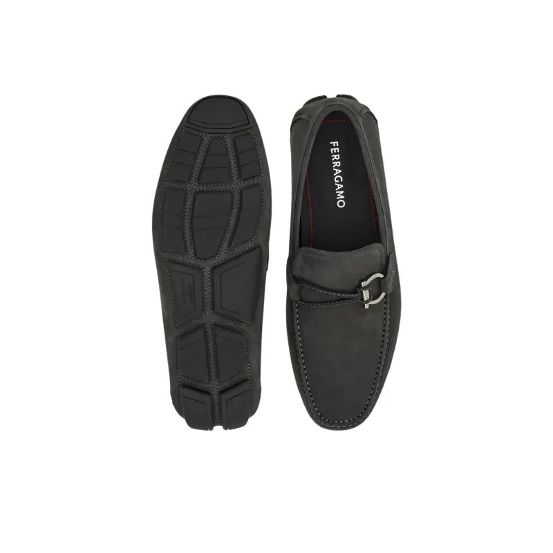 FERRAGAMO GANCINI Loafers Men's Dark Gray-4