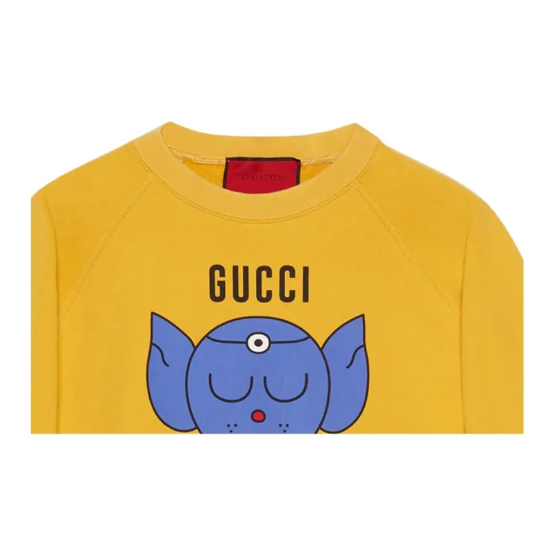 GUCCI Love Parade Sweatshirt Men's Yellow-4