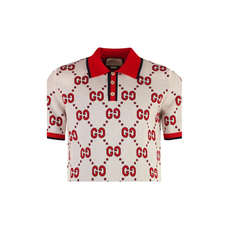 GUCCI SS23 Polo Shirt Men's Ivory-4