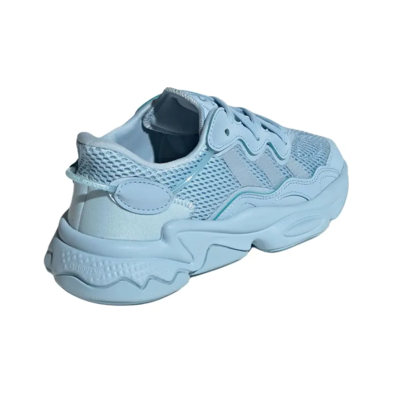 Adidas Originals Ozweego Anti Slip Wear Resistant Low Top Kids Lifestyle Shoes Blue Teenagers-3