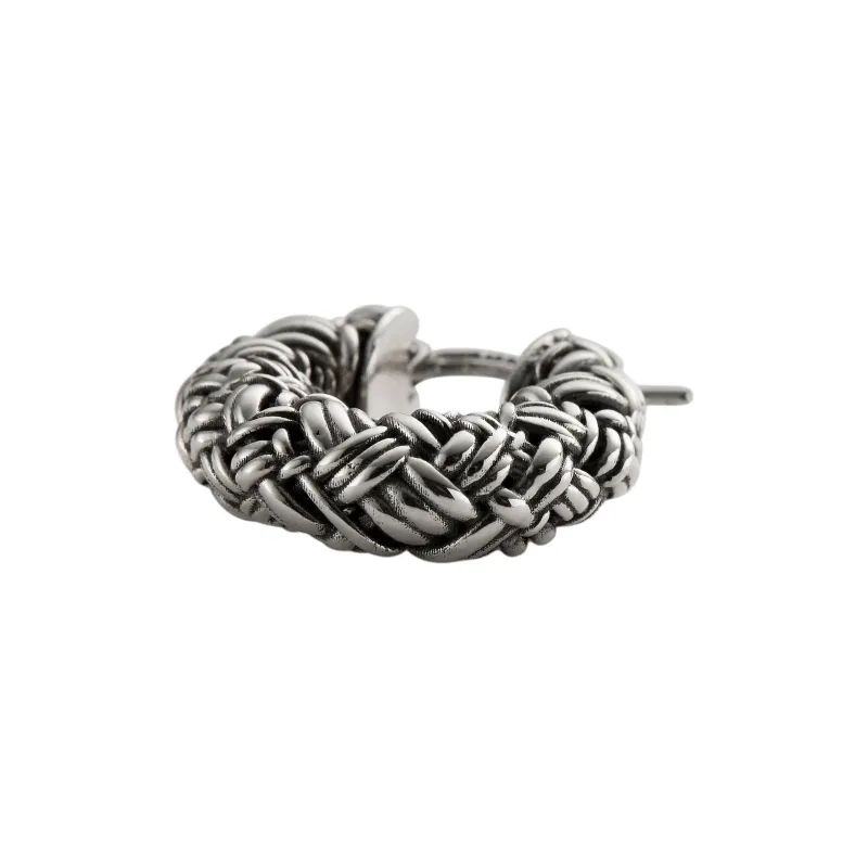 Bottega Veneta Intreccio Hoop Earrings-1