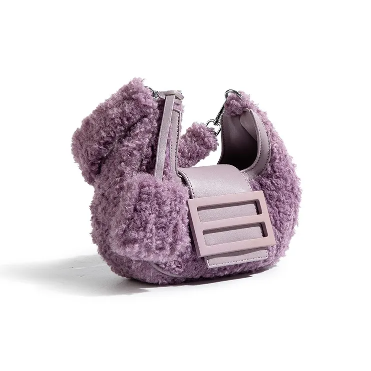 CAEISL&KCIEL Polyurethane Synthetic Leather Shoulder Bag Regular Women's Purple-2