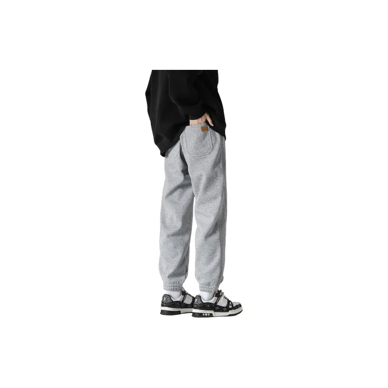 FASTFISH Casual Pants Unisex Light Gray-1