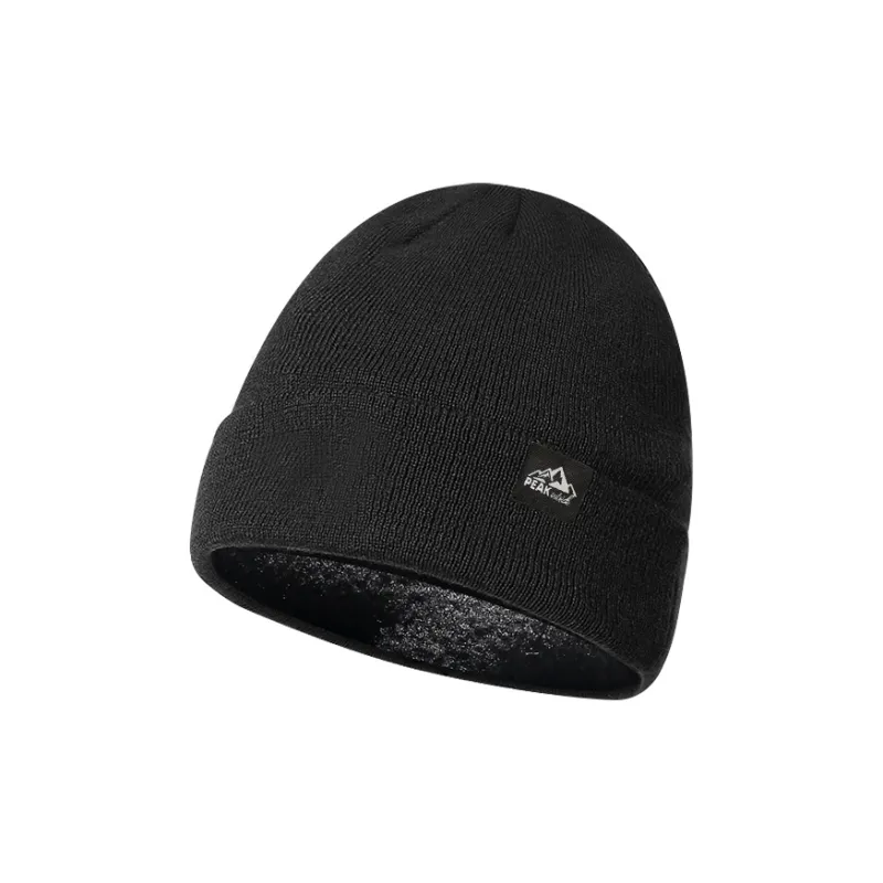 PEAK Polyester Beanies Unisex Black/Gray-2