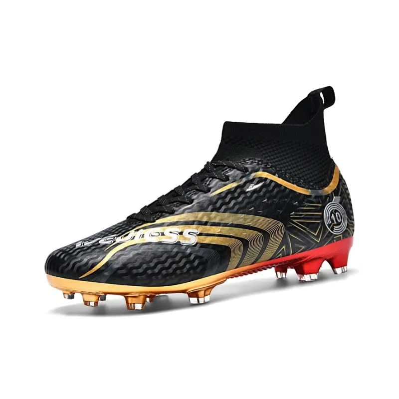 Kuding FG Rubber Long Studs Artificial Ground Natural Ground Coverage Impact Resistant Soccer Shoes Unisex-1