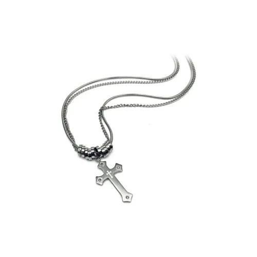 LuluCanaan Titanium Steel Necklaces Men's