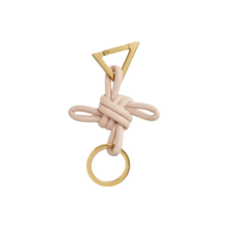 Bottega Veneta Leather, Lambskin Keychains Women's Light Pink-1