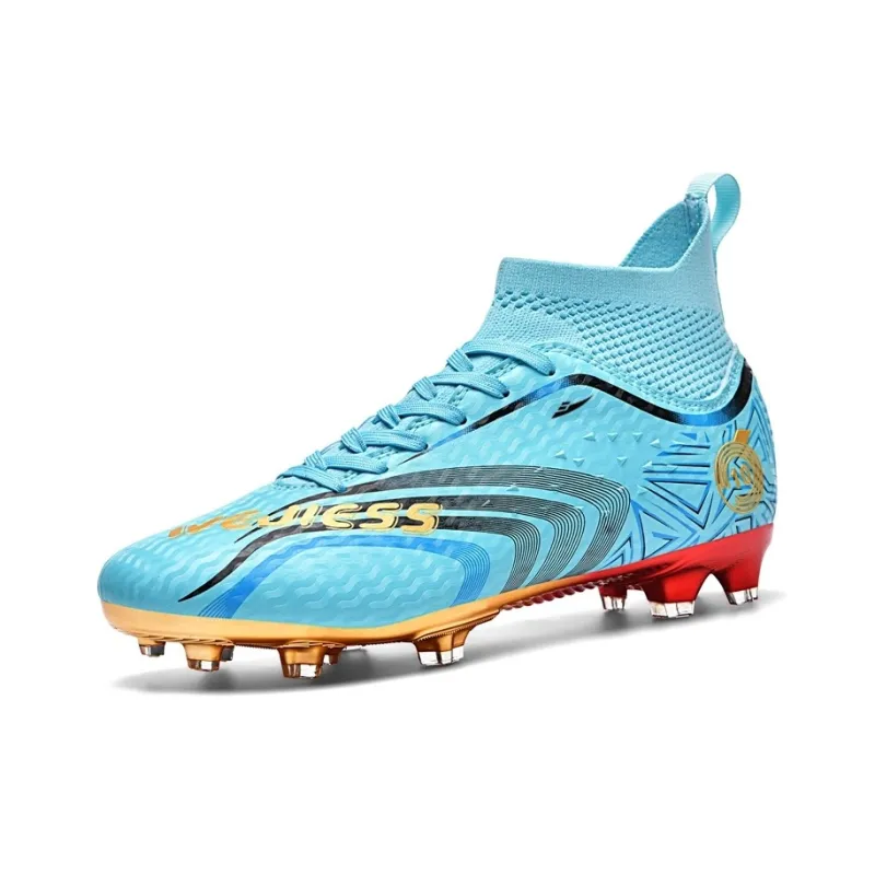 Kuding FG Rubber Long Studs Artificial Ground Natural Ground Coverage Impact Resistant Soccer Shoes Unisex-9