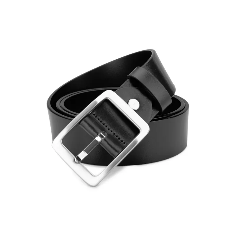 Cows Reign Stainless Steel Buckle Top Grain Cow Leather Leather Belts Men's Width 3.7CM-1