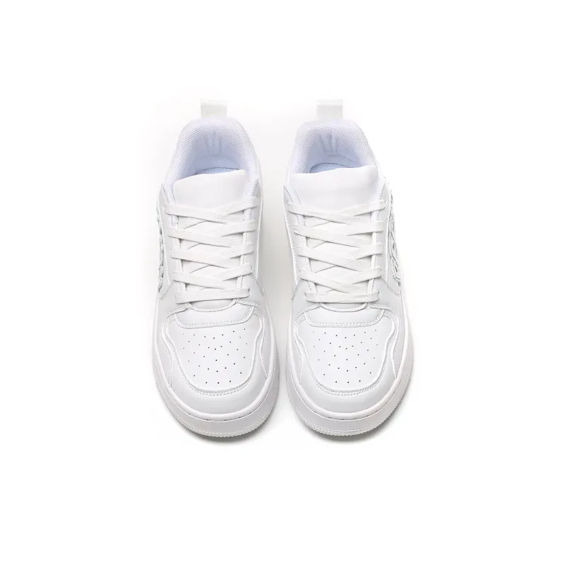 DEFINEX Skateboard Shoes Unisex Low Top White/Beige/Black-4