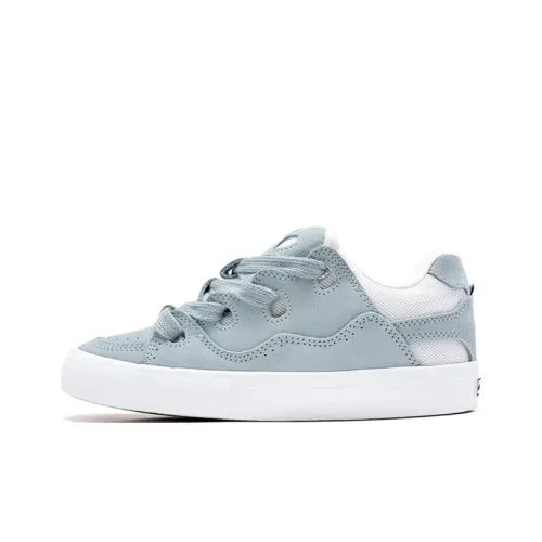 Slip-Resistant Cushioning Height Increasing Low-Top Skateboard Shoes Women's Ice Blue Tuning