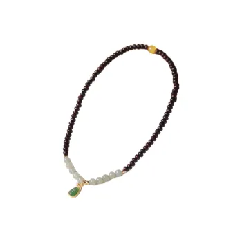 LINKY Laboratory Small Leaf Red Sandalwood Precious Wood Bracelets Unisex