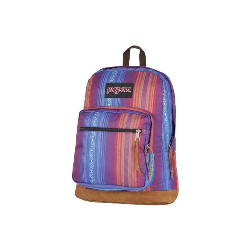 JanSport Polyester Backpack Medium Size Women's Rainbow Color Blocking-2