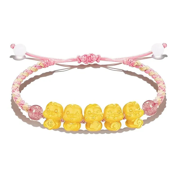 QIANCHANG Gold Bracelet Unisex-0
