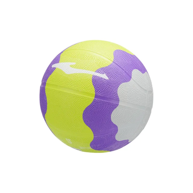 Erke Rubber Basketball Green Purple Gray Size 5 Training Unisex-2