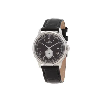 ORIENT Automatic Mechanical Movement Leather Strap Watch 38mm Men's Watches Black Dial