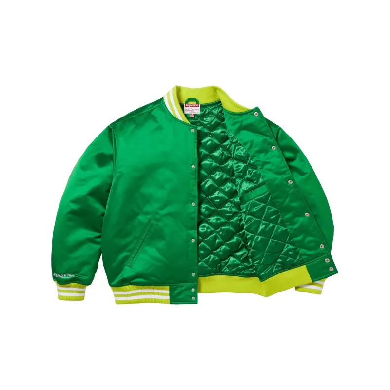 Supreme Mitchell & Ness Satin Varsity Jacket FW24-8