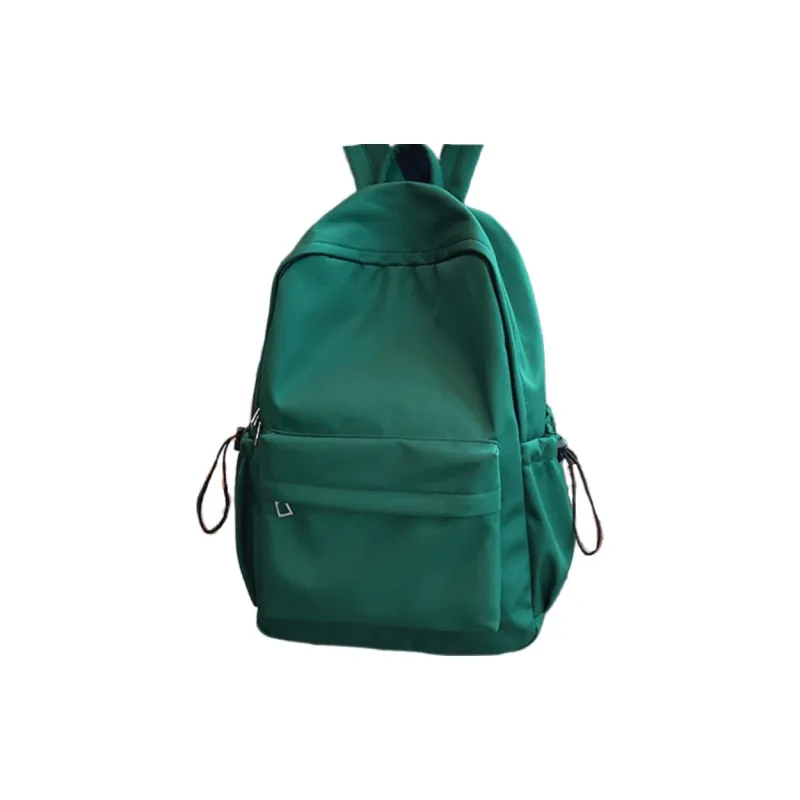 Tonlion Nylon Fabric Backpack Regular Unisex Green/Black-0