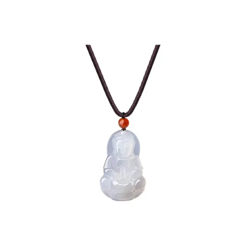 JUNWEN Chalcedony Necklaces Unisex-0