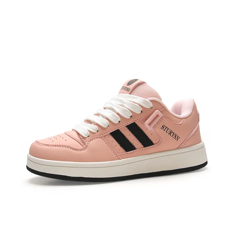 STUR YSN Wear resistant And Lightweight Low Top Skateboard Shoes Women's Nude Pink-0