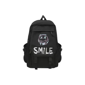 LEXI Nylon Backpack Regular Unisex Black/White