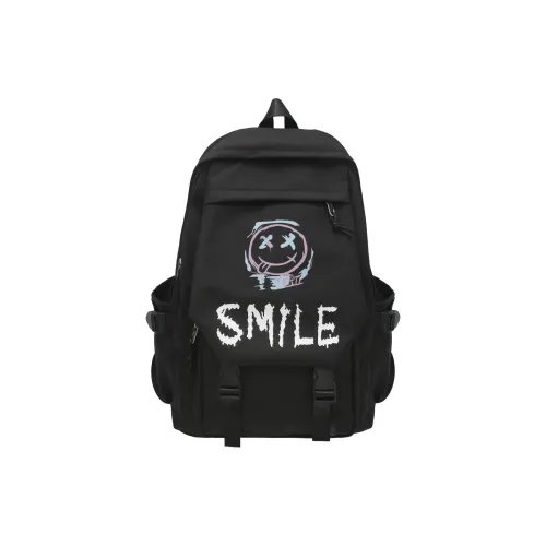 LEXI Nylon Backpack closure Regular Unisex Black/White