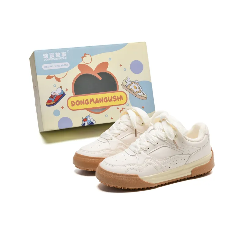 Anime Story Slip Resistant, Abrasion Resistant, Lightweight, Breathable Low Top Skateboard Shoes Women's Box Included-6