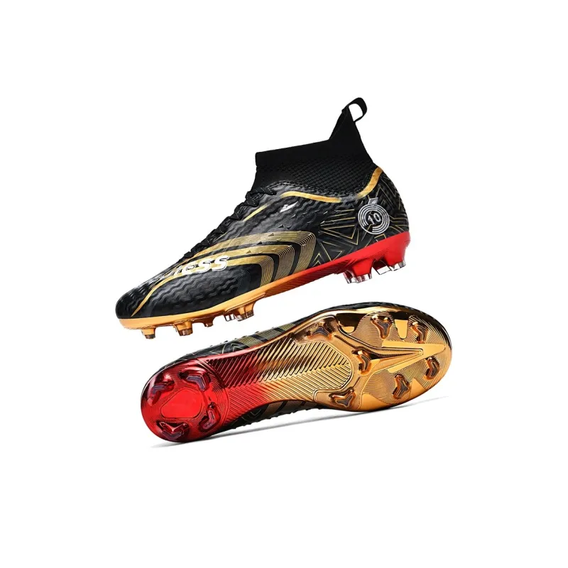 Kuding FG Rubber Long Studs Artificial Ground Natural Ground Coverage Impact Resistant Soccer Shoes Unisex-2