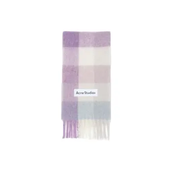 Acne Studios Checkered Logo Patch Scarf
