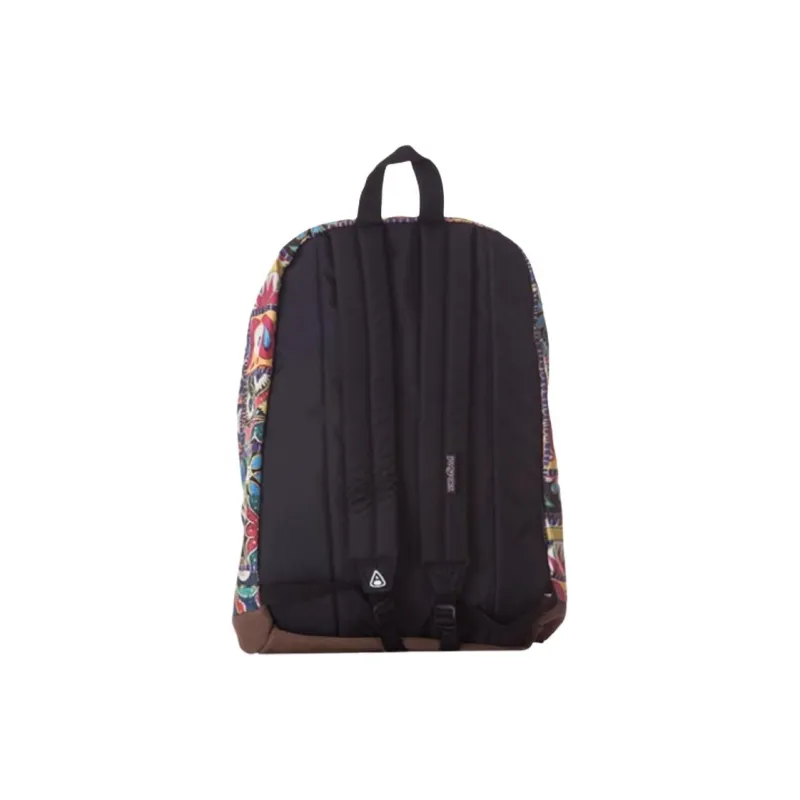 JanSport Polyester Backpack Medium Size Unisex Brown & Multicolor-2
