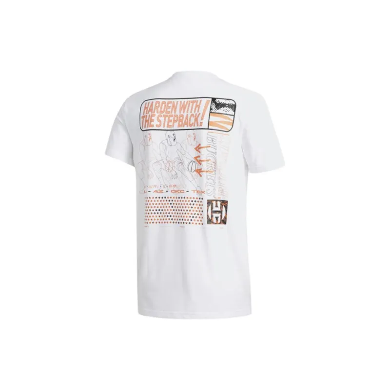 Adidas Harden Stepback T-Shirt Men's White-1