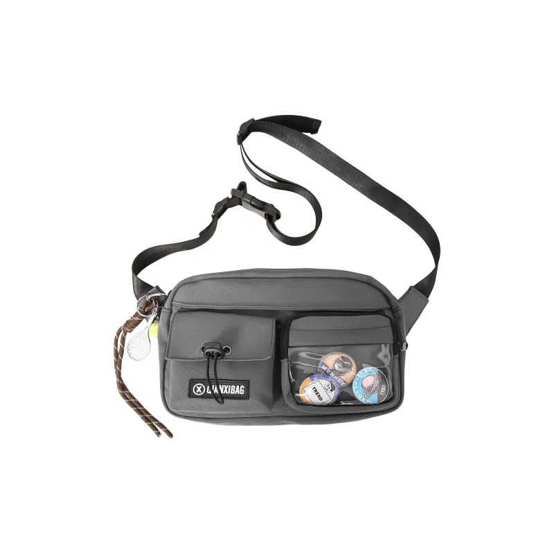 LUVISTRUE Nylon Small Backpack Shoulder Bag Medium Size Unisex Black/White/Gray/Khaki-10