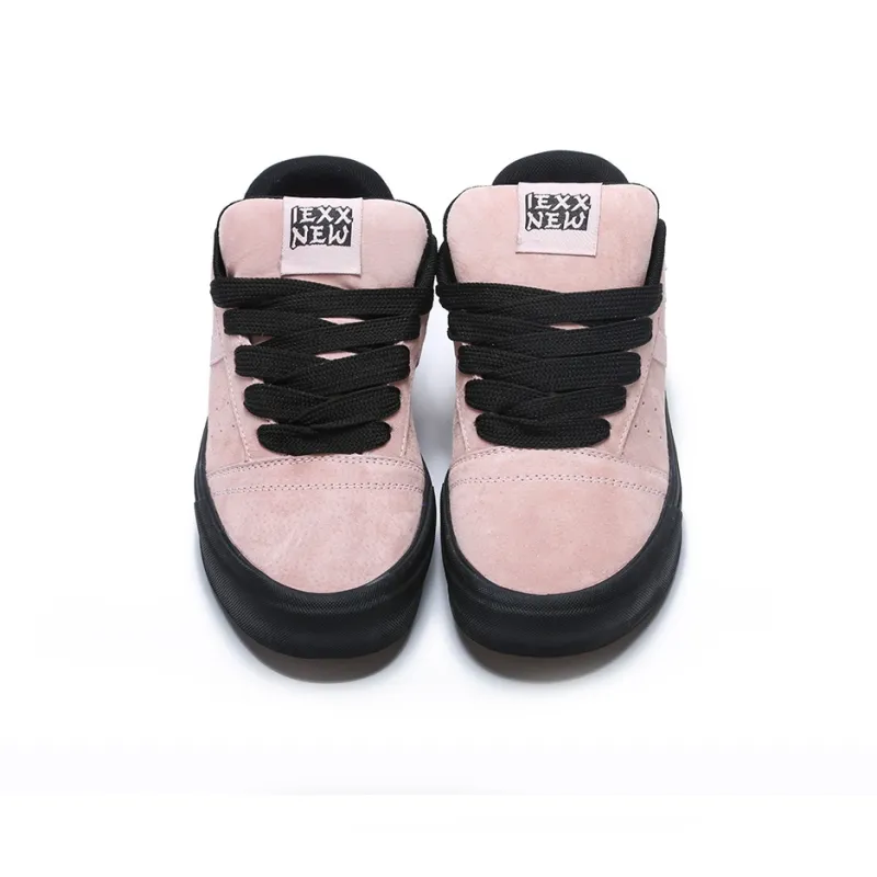 IEXX Coverage Slip Resistant And Abrasion Resistant Low Top Skateboard Shoes Unisex Pink Black-3