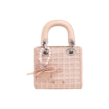 TOUTOU Fabric Handbag Shoulder Bag Medium Size Women's Sakura Pink