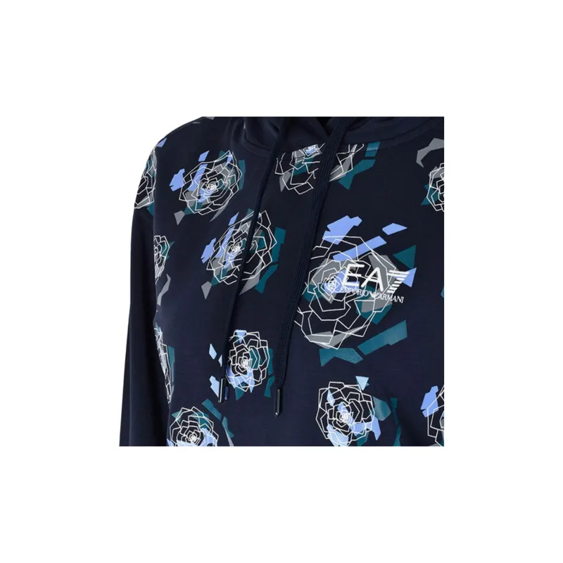 EMPORIO ARMANI EA7 Long Sleeved Dresses Women's Dark Blue-4