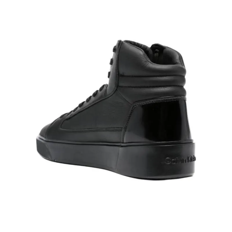 CALVIN KLEIN High Top Skateboard Shoes Men's Black-2