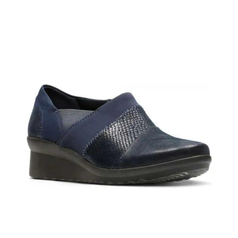 Clarks Cloudsteppers Casual Single Shoes Women's Marine Blue-2