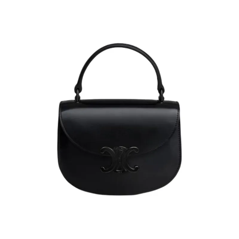 CELINE Besace Calfskin Shoulder Bag, Crossbody Bag, Handbag Mini Women's Black-2